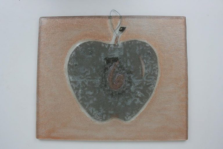 Стъклено пано с изображение "Ябълка" - Katikosta Ceramics&Art Glas