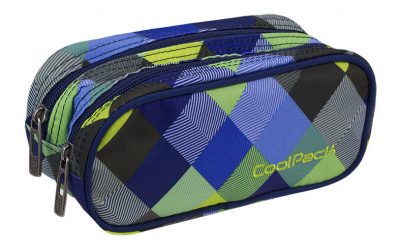 Несесер с два ципа „Coolpack – Clever – Blue Patchwork“