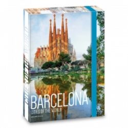 Кутия с ластик формат А 4 "Barselona" - "Ars Una"