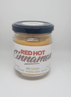 Ароматна свещ от пчелен восък "Red hot Cinnamon"